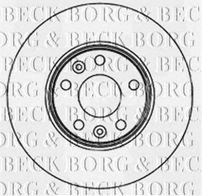 BORG & BECK bbd5163 -  Диск тормозной вентилируемый